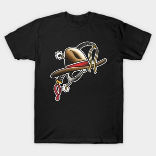 Cowboy Hat Tattoo Design T-Shirt